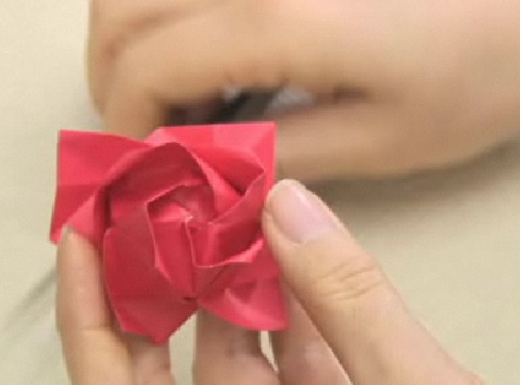장미 종이접기 동영상