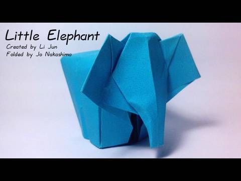 입체 코끼리 종이접기 동영상