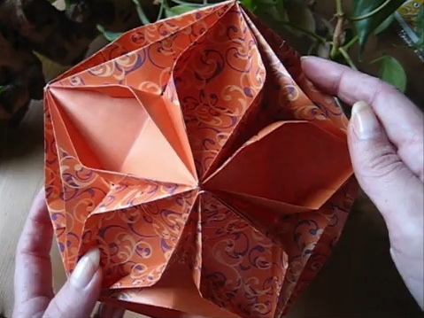 오꽃잎 유니트 종이접기