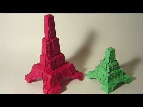 미니 에펠탑 종이접기 동영상