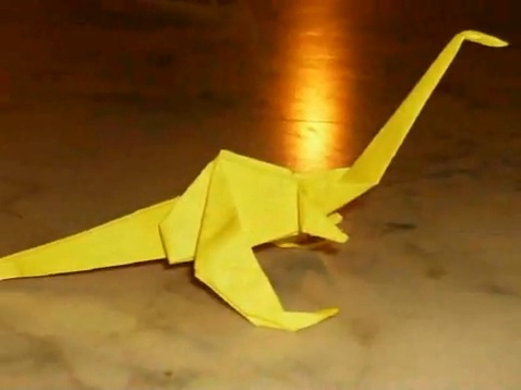 공룡 플라테오사우루스 종이접기 동영상