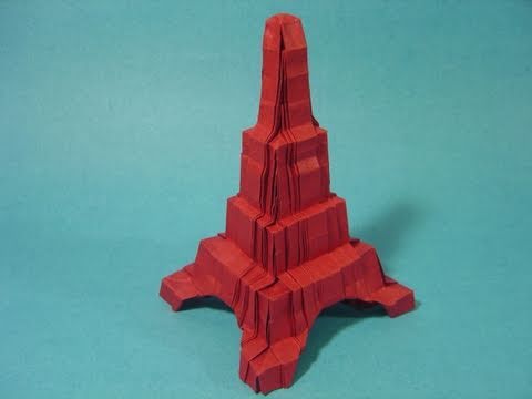 에펠탑 종이접기 동영상