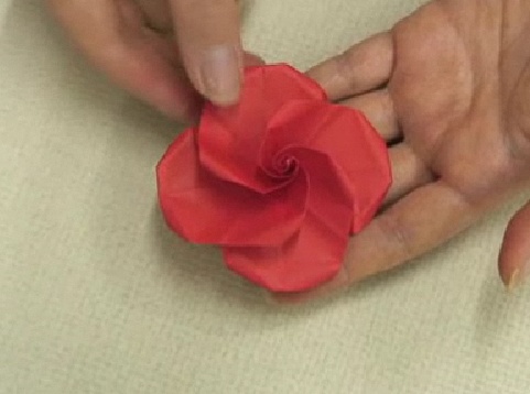 팽이장미 종이접기 동영상