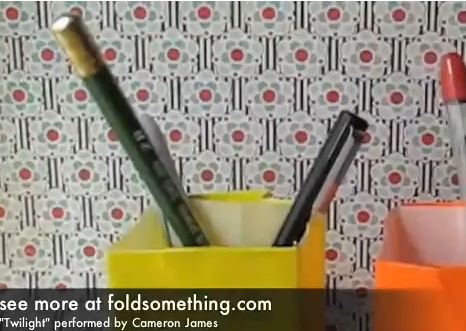 연필꽃이 종이접기 동영상