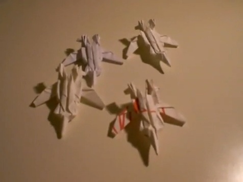 전투기 Su-47 Berkut 종이접기 동영상