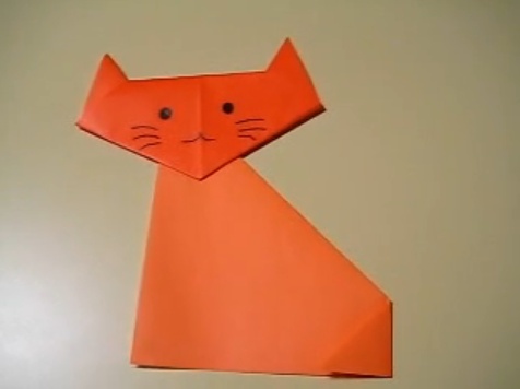 고양이 종이접기 동영상