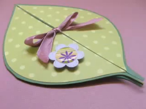 잎모양 카드 만들기