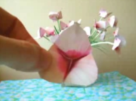 3꽃잎 종이접기 동영상