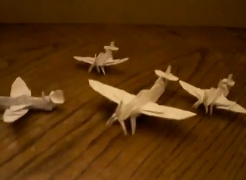 전투기 스핏파이어 종이접기 동영상