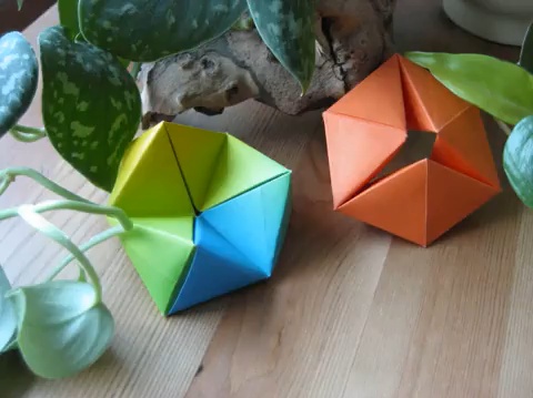 마법 육각형 종이접기 동영상